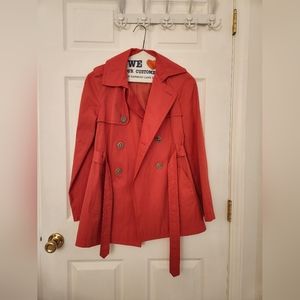 Pinkish Red Raincoat from Express, XS